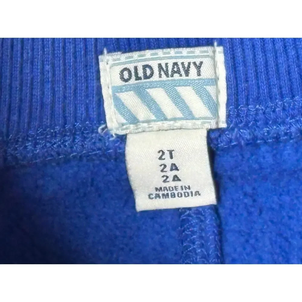 Old Navy Stretch‎ Knit Cargo Pants Royal Blue 2T Casual Retro Utility